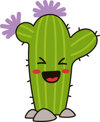 Funny Cartoon Cactus