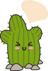 Funny Cartoon Cactus