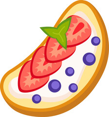 Sandwich with strawberry Food icon