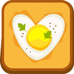 Sandwich with scrambled eggs Food icon