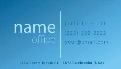 Personal business card
