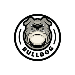 Bulldog logo mascot Design vector graphic