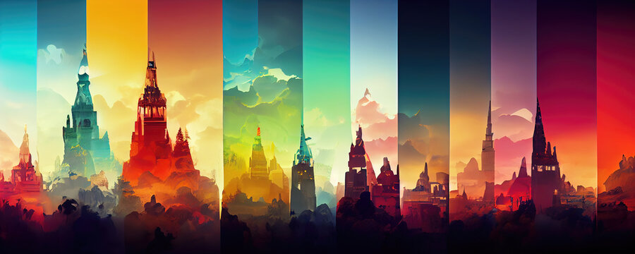 Diversity And Pride Wallpaper Background Illustration