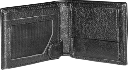 black leather wallet