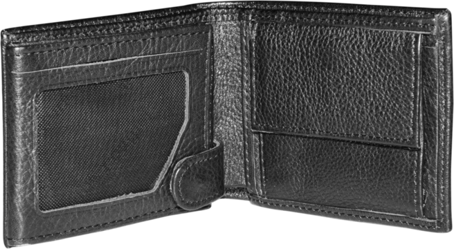 black leather wallet