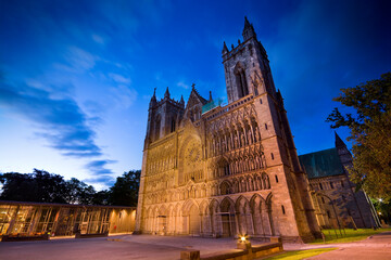 Obraz premium Nidaros Cathedral in Trondheim - one of the most important churches in Norway
