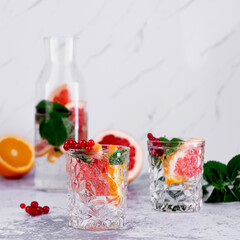 cocktail with fruits