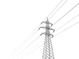 power line tower - obrazy, fototapety, plakaty