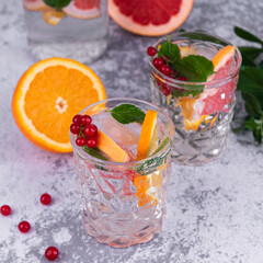 cocktail with fruits