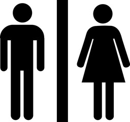 male and female toilet sign