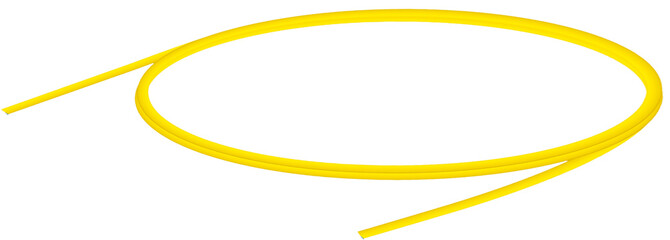 Fiber Optic Patch Cord on isolated white background