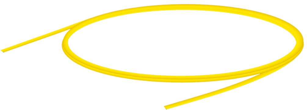 Fiber Optic Patch Cord on isolated white background