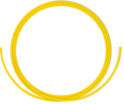 Fiber Optic Patch Cord on isolated white background