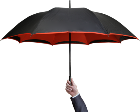 person holding an umbrella - Powered by Adobe