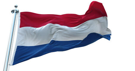 Fototapeta na wymiar Netherlands. flag on transparent background 4k