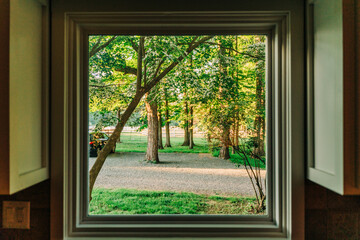 window in the garden