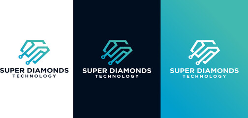 a collection of S Diamond Logos, Diamond logos with the initial letter S, super diamond logo designs