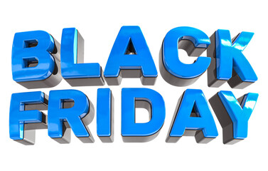 Black Friday Text 3d render