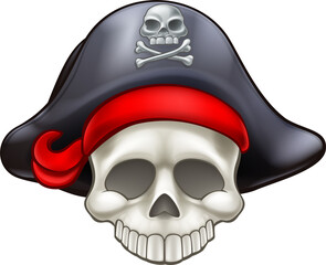 Pirate Skull Cartoon