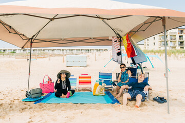 Fototapeta premium people on the beach