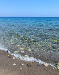 Beach on the Mediterranean Sea, Kemer, Turkey