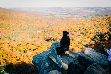 portrait of a woman in fall