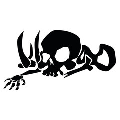 Halloween monsters in autumn