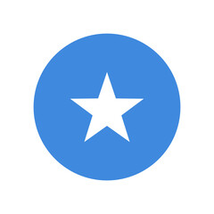 Somalia vector flag circle on white background