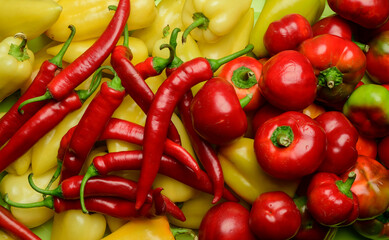 red and green peppers