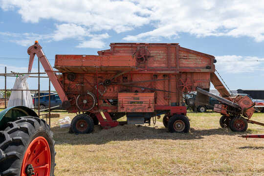 An Old Fashioned Threshing Machine