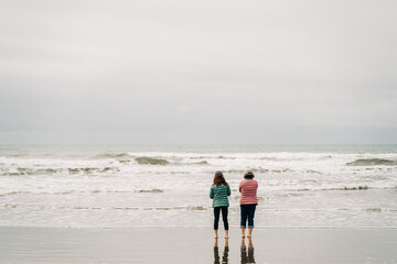 couple walking on the beach