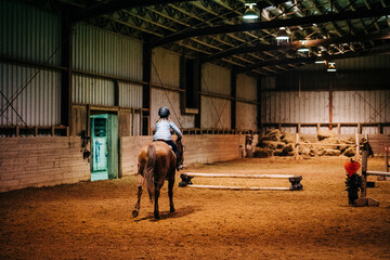 portrait of a person riding a horse
