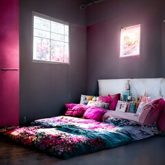 Girl's Bedroom Interior