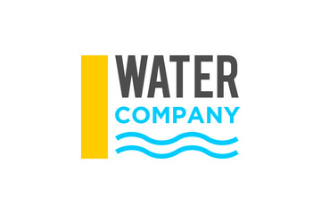 Water filtration aqua logo design plumbing industry water energy construction icon symbol