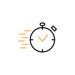 Quick response line icon. Simple element illustration. Quick response concept outline symbol design.