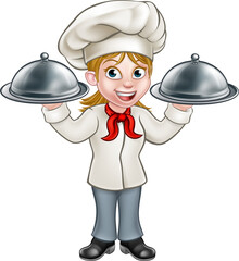 Woman Chef Cartoon Character