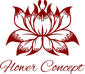 Flower Floral Design Concept Icon