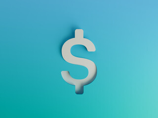 USD US Dollars Crypto Simple Minimal Modern Corporate Gradient 3D Illustration Background 