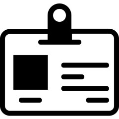 ID Card Vector Icon