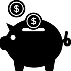 Piggy Bank Vector Icon