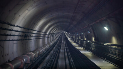 inside of the underground metro network.