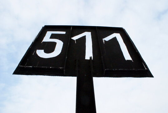 Sign board with number 511