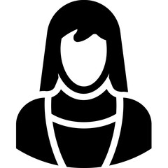 Schoolgirl Vector Icon 