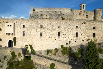 Fototapeta na wymiar Malaspina Castle in the municipality of Massa Toscana
