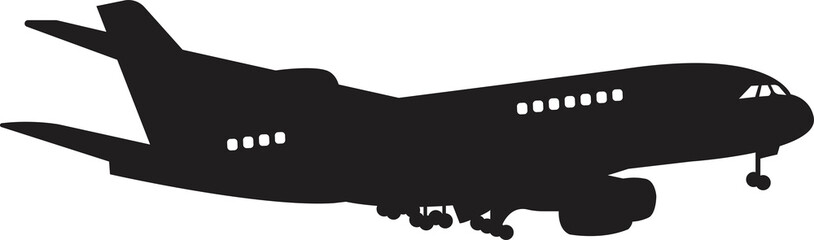 airplane silhouette png