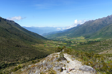 Hills of the park sierra de la culata and mountains in the background near the towns of la culata - Venezuela