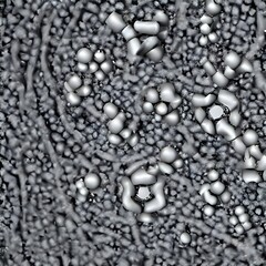 Bacteria virus or germs microorganism cells. Medical illustration. 3d illustration. A high resolution 3d rendering