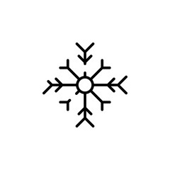 Winter, Snowfall, Snow, Snowflake Dotted Line Icon Vector Illustration Logo Template. Suitable For Many Purposes.