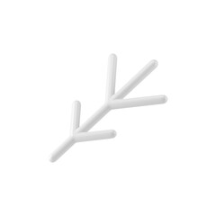Obraz premium Stylized christmas twig 3d render