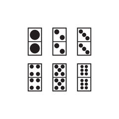 domino icon vector